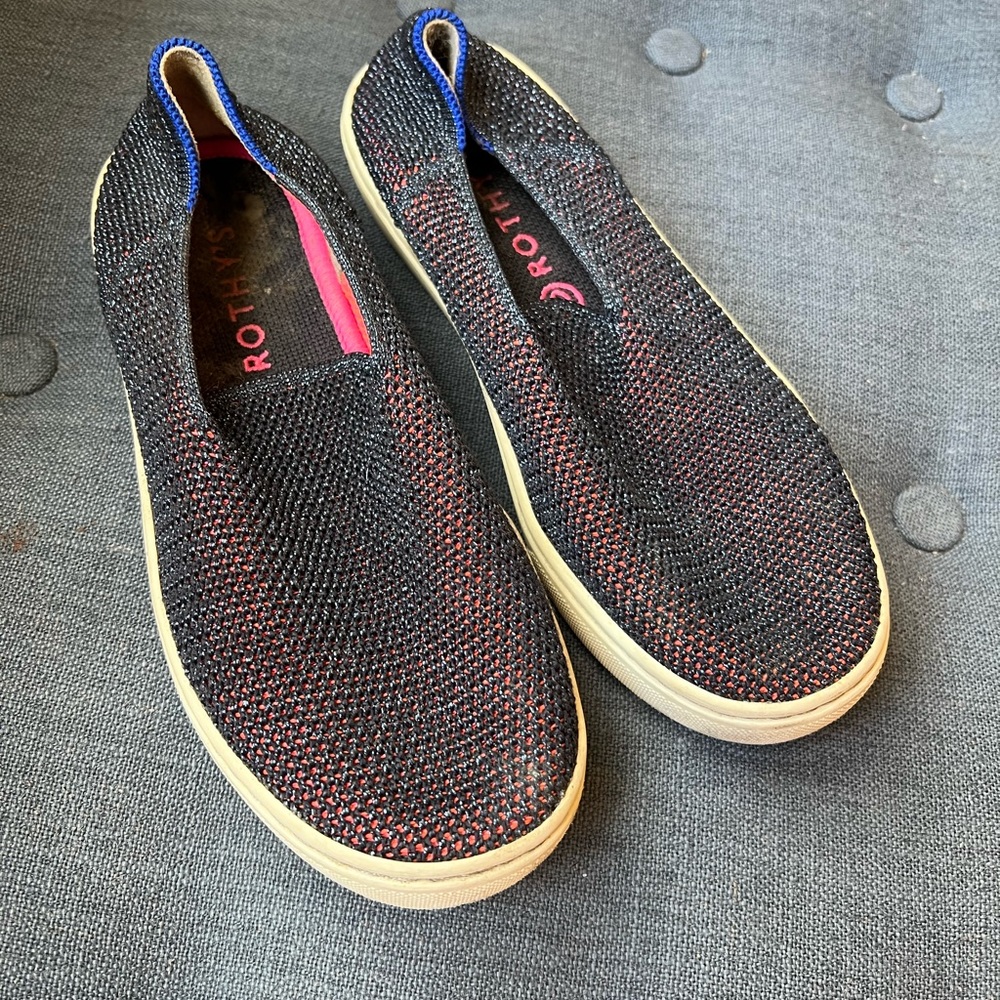Rothy’s Retired Metallic Lace Sneakers | Size 2
